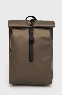 Rains plecak 13610 Rolltop Rucksack Mini kolor złoty duży gładki - Plecaki - miniaturka - grafika 34