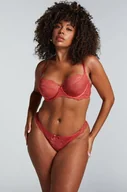 Majtki damskie - Hunkemöller Brazyliany Lorna Czerwony - miniaturka - grafika 1