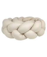 Ochraniacze do łóżeczka - Ochraniacz do łóżeczka warkocz "Bawełna beżowa" - 320cm - miniaturka - grafika 1