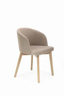 Flavio 2 krzesło tapicerowane beżowe nogi dąb artisan - Krzesła - miniaturka - grafika 1