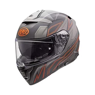 PREMIER HELMET DEVIL EL 93 BM, szary/pomarańczowy, XS - Kaski motocyklowe - miniaturka - grafika 1