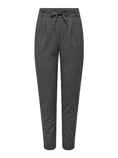 ONLY Damskie spodnie Onlpoptrash-Elise Easy Melange Pant Noos, ciemnoszary melanż, XXL / 30L - Spodnie damskie - miniaturka - grafika 1