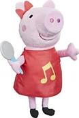 Zabawki interaktywne dla dzieci - Hasbro Hasbro Peppa Pig Grunt With Me Peppa Cuddly Toy pink/red - miniaturka - grafika 1