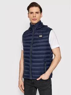 Lagerfeld KARL Kamizelka Vest 505025 521591 Granatowy Regular Fit - Kamizelki męskie - miniaturka - grafika 1