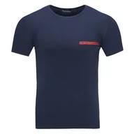 Koszulki męskie - Emporio Armani koszulka męska granatowa, rozmiar L - miniaturka - grafika 1