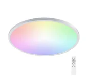 Lampy sufitowe - Aigostar-LED RGB Ściemnialne oświetlenie łazienkowe LED/24W/230V śr. 42cm IP44+pilot - miniaturka - grafika 1
