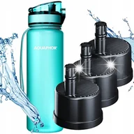 Butelki filtrujące - Butelka Filtrująca Aquaphor City 0,5 L Zielony/Miętowy + 3 Filtry - miniaturka - grafika 1