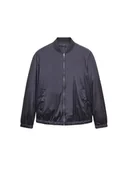 Kurtki męskie - MANGO MAN KURTKA MĘSKA BOMBER GRANATOWA Z PODSZEWKĄ DO BIODER L 5DA - miniaturka - grafika 1