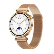 Smartwatch - Bestphone BF2 Złoty z opaską milanese rose gold - miniaturka - grafika 1