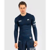 Kimona, stroje i obuwie - UFC Venum Rashguard Długi Rękaw Fusion Fight Week Performance Oceanic Blue - miniaturka - grafika 1