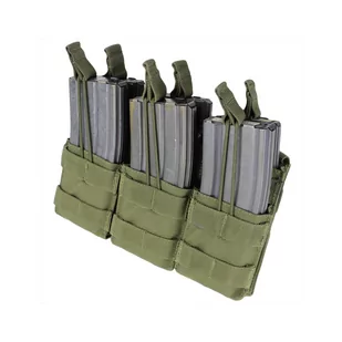 Condor - Ładownica MOLLE na magazynki AR15 dwuwarstwowa - Triple Stacker M4 Mag Pouch - Potrójna - Coyote Brown - MA44-498 - Odzież taktyczna i umundurowanie - miniaturka - grafika 3