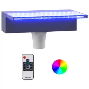 Lumarko Wylewka do wodospadu z oświetleniem RGB LED, akrylowa, 30 cm - Fontanny ogrodowe - miniaturka - grafika 3