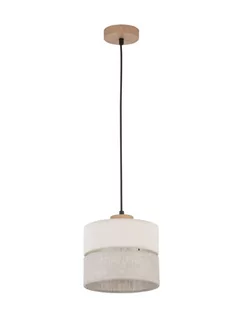 Lampa wisząca nad stół Eco200, sufitowa, boho drewniana, do salonu - Lampy sufitowe - miniaturka - grafika 1