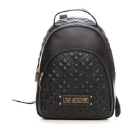 Plecaki - Love Moschino, Backpack Czarny, female, - miniaturka - grafika 1