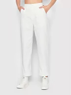 Spodnie damskie - Vans Chinosy Authentic VN0A5JOH Biały Relaxed Fit - miniaturka - grafika 1