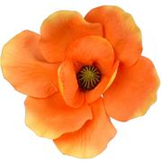 Sztuczne kwiaty - Magnolia Główka Wyrobowa Pomarańczowa 1 Szt. - miniaturka - grafika 1