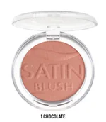 Róże do policzków - HEAN Satin, róż do twarzy satynowy, 1 Chocolate, 3,6 g - miniaturka - grafika 1