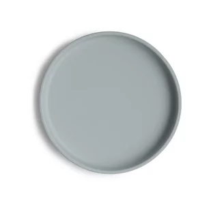 Mushie Silikonowy Talerzyk z Przyssawką Classic Stone - Miseczki i talerzyki dla dzieci - miniaturka - grafika 1