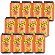 Napoje gazowane - Schweppes Citrus Mix Napój o smaku cytrusowym 330 ml x 12 sztuk - miniaturka - grafika 1