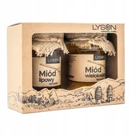 Miód - Zestaw miodów seria Beskidy Wielokwiatowy Lipowy 2x400g dla Nauczyciela - miniaturka - grafika 1