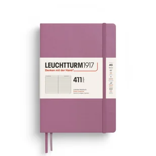 Notatnik Leuchtturm1917 A5, 411 stron, linie, Dusty Rose - Notesy i bloczki - miniaturka - grafika 1