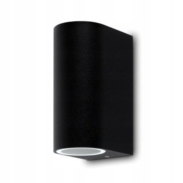 Kwazar Luminaire Kinkiet Zewnętrzny Do Led Lampa Ogrodowa Elewacyjna 2 x GU10 Czarna