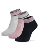 Skarpetki dla dzieci - Fila Skarpety F8206-AW24 (3-pack) Różowy - miniaturka - grafika 1