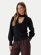 Swetry damskie - Guess Sweter W5BR92 Z3BJ0 Czarny Relaxed Fit - miniaturka - grafika 1