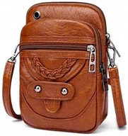 Torebki damskie - Torebka Vintage Saszetka Telefon Portfel Na Ramię - miniaturka - grafika 1