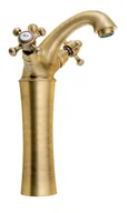 Baterie umywalkowe - Sapho Reitano Rubinetteria Antea - Antea Bateria umywalkowa z odpływem, wysokość 25 cm, brąz 3176L - miniaturka - grafika 1