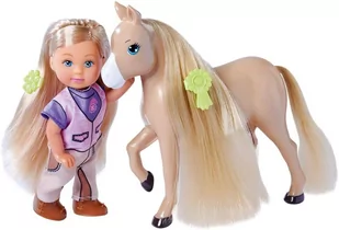 SIMBA Evi Love Lalka Evi w bryczce z koniem + akcesoria - Lalki dla dziewczynek - miniaturka - grafika 4