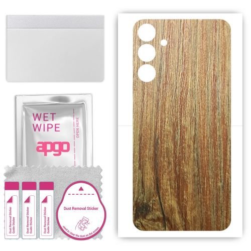 folia naklejka skórka strukturalna na TYŁ do Samsung Galaxy M14 4G - Drewno Sosna Antyczna - apgo SKINS
