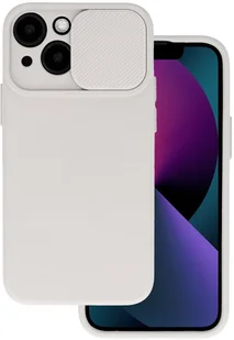 Etui CamShield Soft Silicone Case do iPhone 14 beżowe - Etui i futerały do telefonów - miniaturka - grafika 1