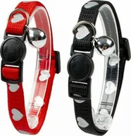 Obroże dla kotów - Duvo+ DUVO+ OBROŻA KOT W SERDUSZKA 24-30cm / 10mm 11838 - miniaturka - grafika 1