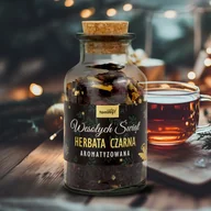 Herbata - Herbata Wesołych Świąt czarna aromat 80g w butelce - miniaturka - grafika 1