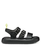 Buty dla dziewczynek - Geox Sandały J Kodette Gir J55DBG 000BC C9999 S Czarny - miniaturka - grafika 1