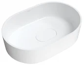 Umywalki - Omnires Cadence M+ Umywalka nablatowa 62x42 cm biały mat CADENCE620BM - miniaturka - grafika 1