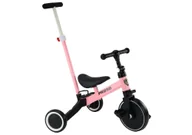 Rowerki trójkołowe - Rower Trójkołowy PRO50 Rowerek Z Rączką Do Prowadzenia Różowy LEAN Trike - miniaturka - grafika 1