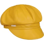 Czapki dla dzieci - Czapka Newsboy Skóra by Seeberger, żółty, L (58-59 cm) - miniaturka - grafika 1