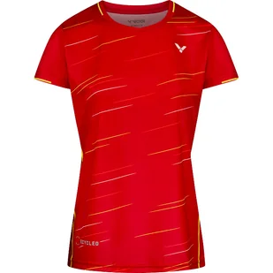 Koszulka damska Victor T-24101 D Red XL - Koszulki sportowe damskie - miniaturka - grafika 1