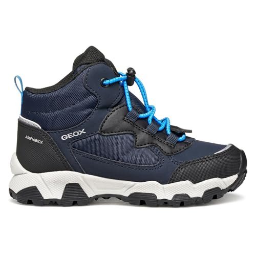 Geox J Magnetar Boy B ABX Buty sportowe Dziecko, Granatowy, 34 EU
