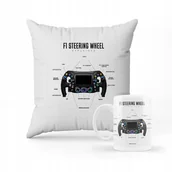 Gadżety dla niej i dla niego - ZESTAW PODUSZKA + KUBEK Prezent dla kierowcy + IMIĘ - miniaturka - grafika 1