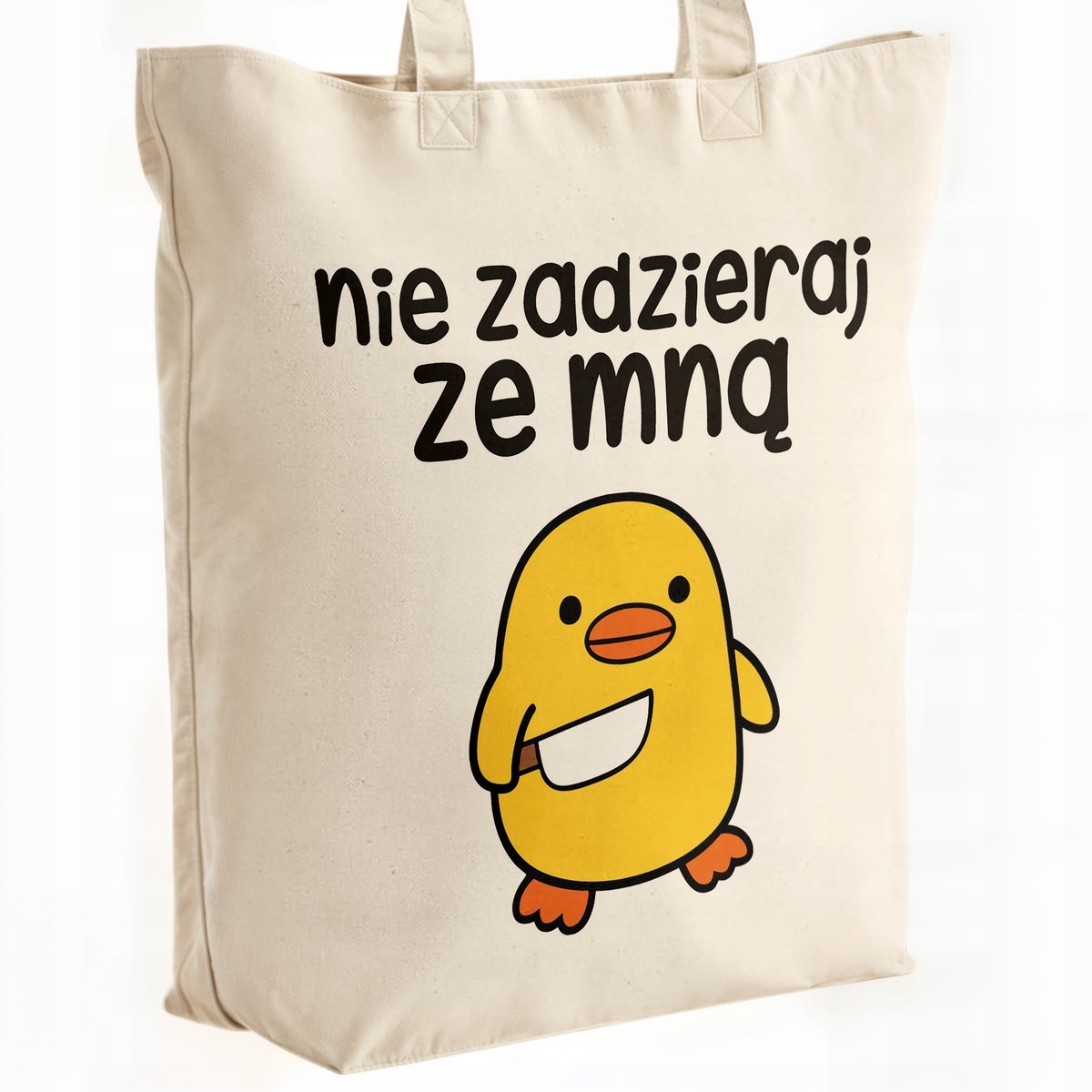 Torba bawełniana premium Nie Zadzieraj Ze Mną Zabawny Prezent