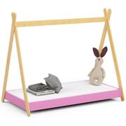 Łóżka dla dzieci i młodzieży - Łóżko dziecięce 160x80 GEM z materacem różowe - miniaturka - grafika 1