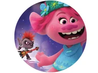 Ciasta i półprodukty do ciast - Dekoracyjny opłatek tortowy Trolle 2 World Tour - 20 cm - miniaturka - grafika 1