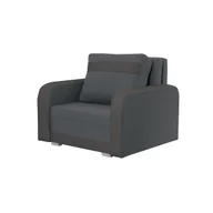Sofy i kanapy - Fotel Condi z funkcją spania Sofa Ciemny szary/Czarny - miniaturka - grafika 1