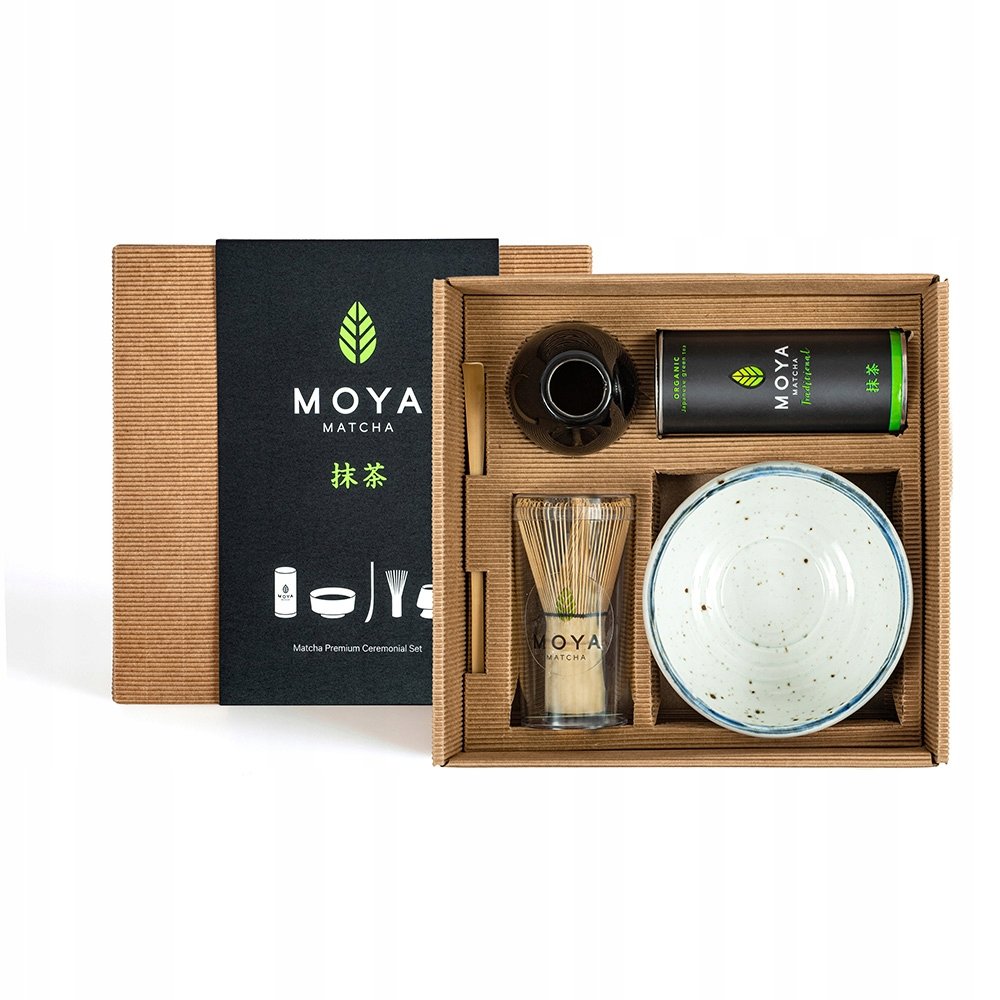Zestaw do matchy ceremonialny Moya Matcha Tradycyjna i czarka Kiri