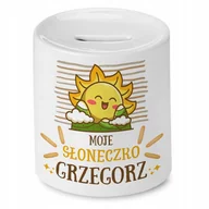 Skarbonki - Skarbonka 330 ml Dla Grzegorza Syna Dziecka z Nadrukiem ze Zdjęciem + Opakowanie na prezent (wzór 01) - miniaturka - grafika 1