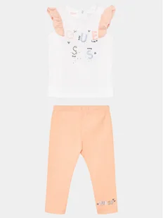 Guess Komplet t-shirt i legginsy A4GG03 K6YW4 Pomarańczowy Regular Fit - Legginsy - miniaturka - grafika 1