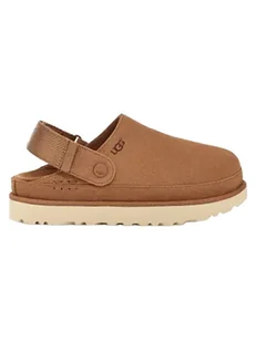 UGG Skórzane kapcie "Goldenstar" w kolorze jasnobrązowym - Kapcie damskie - miniaturka - grafika 1
